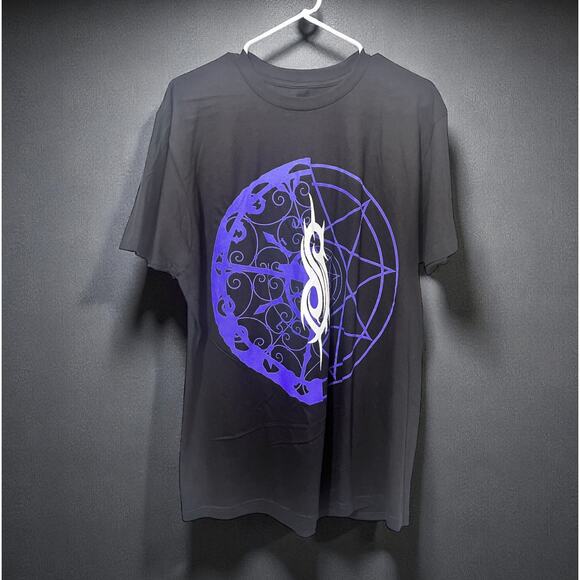 Slipknot 100% Cotton Short Sleeve Graphic Band Tee Black/Purple Men's L NWOT - Picture 1 of 5